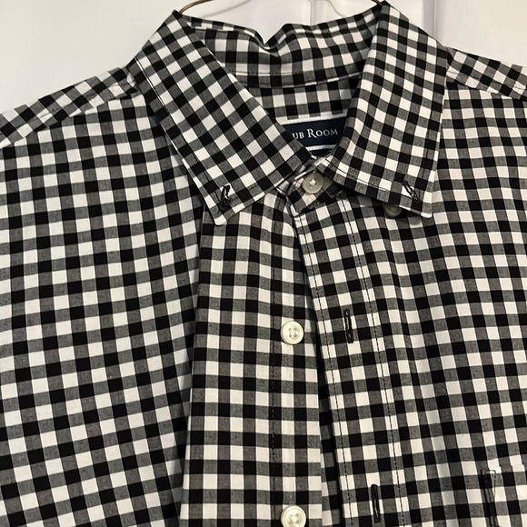 Club room, men’s, medium, black and white dress shirt - Picture 3 of 3